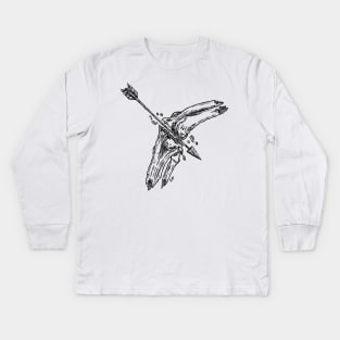 An Arrow In The Knee Kids Long Sleeve T-Shirt